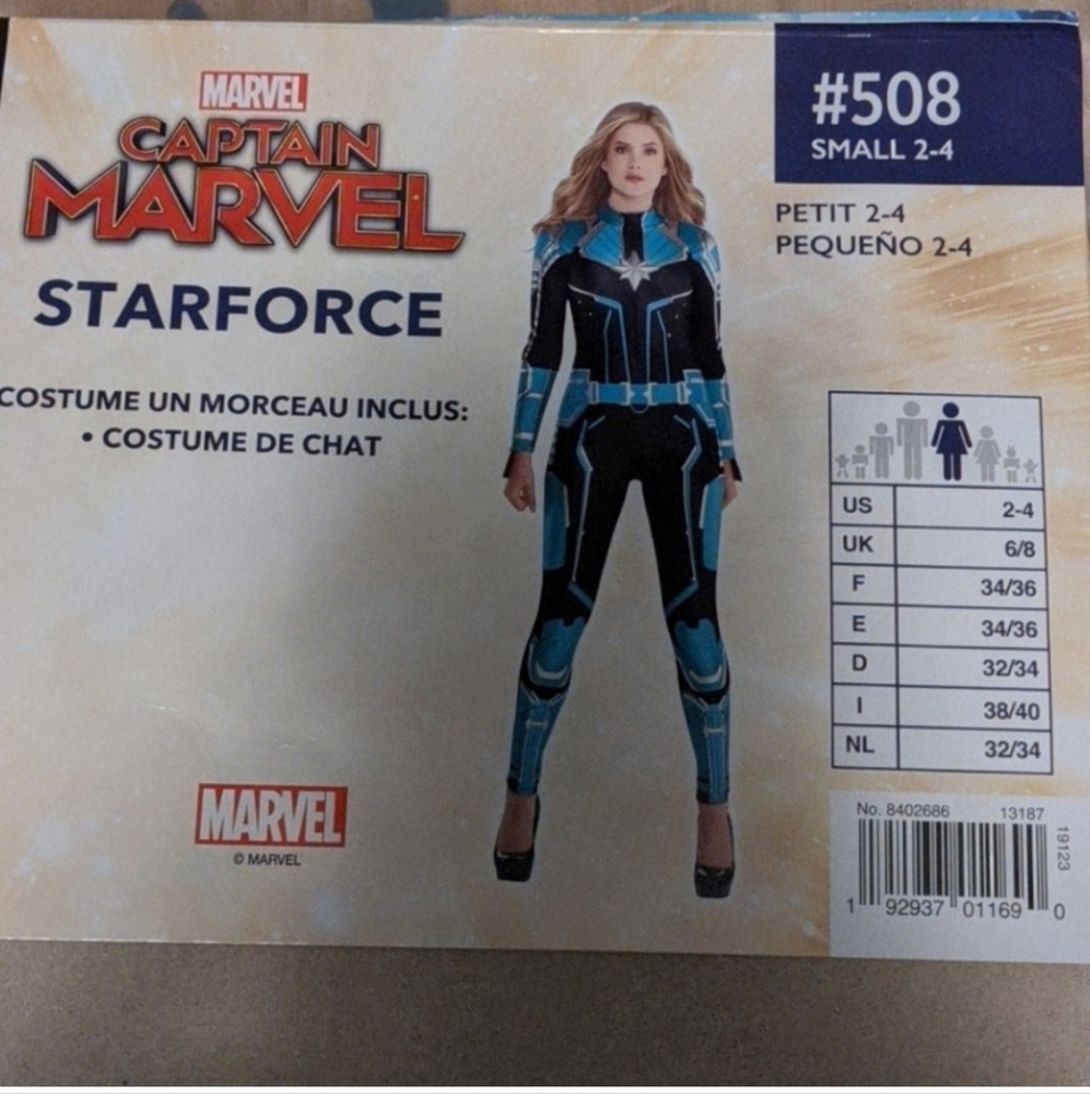 Captain Marvel Starforce costume